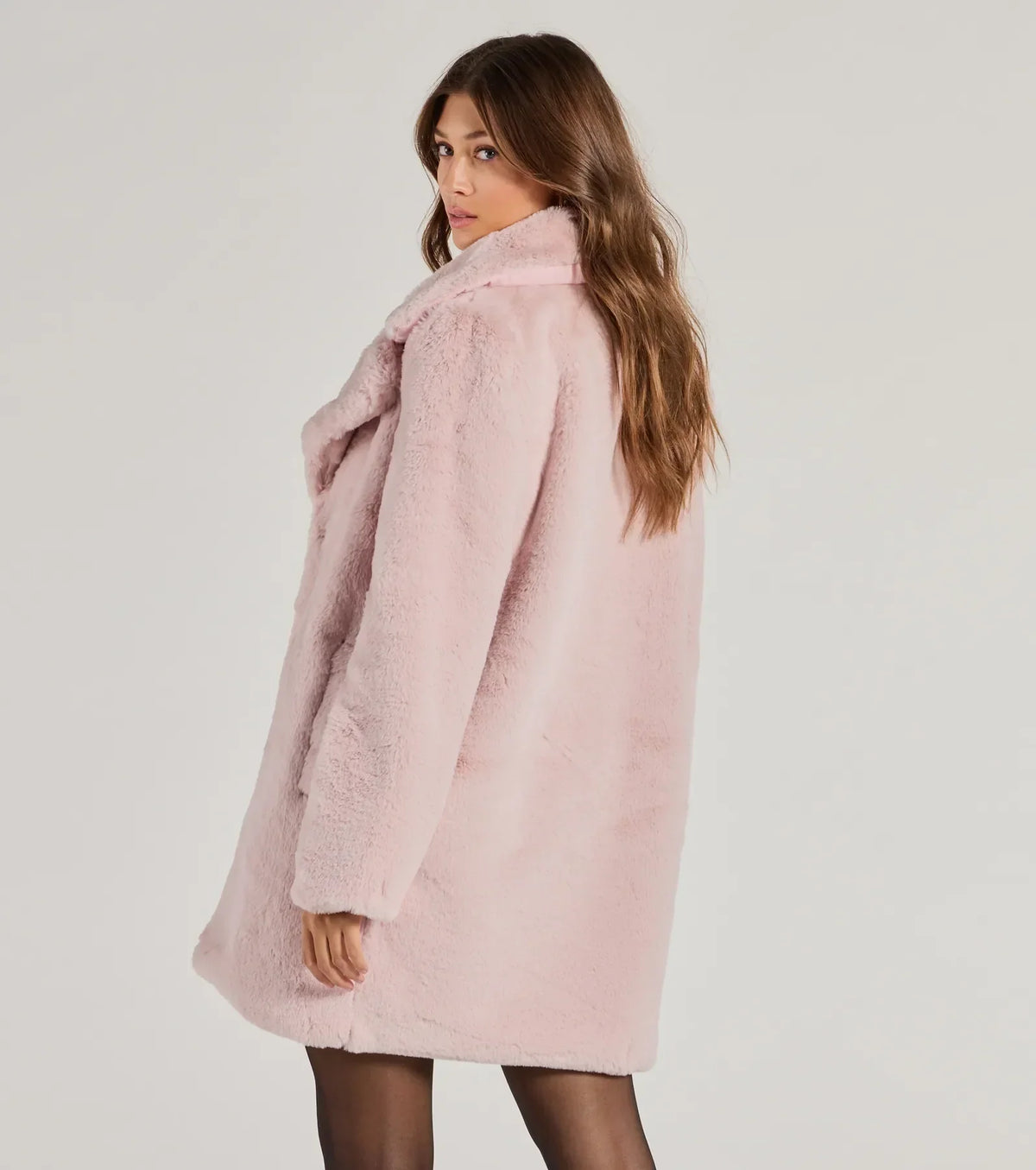 Mira | Longline Faux Fur Coat