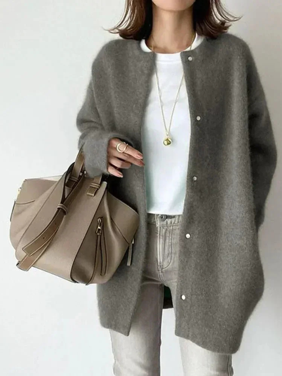 Luxe Button-Front Cardigan