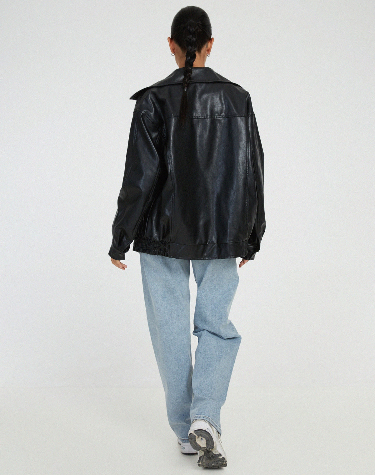 LIV Oversized Leather Autumn Jacket