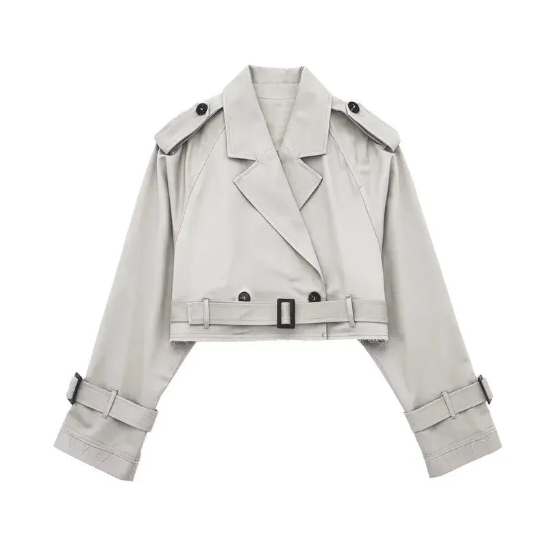 City Sleek | Cropped Trench Coat