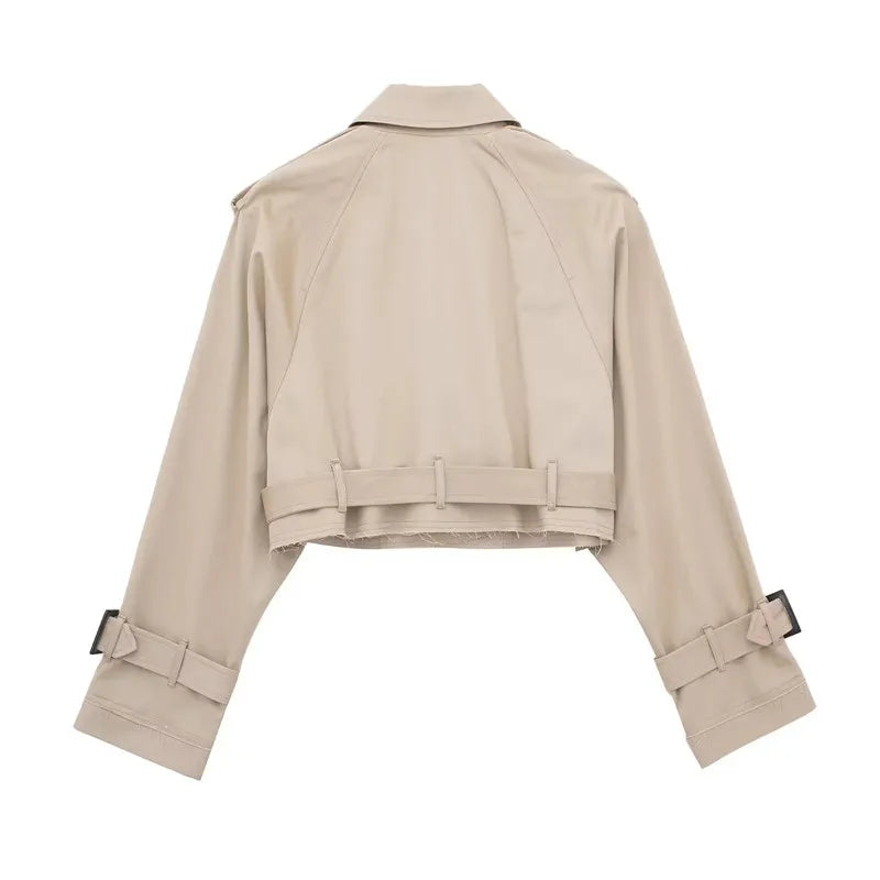 City Sleek | Cropped Trench Coat
