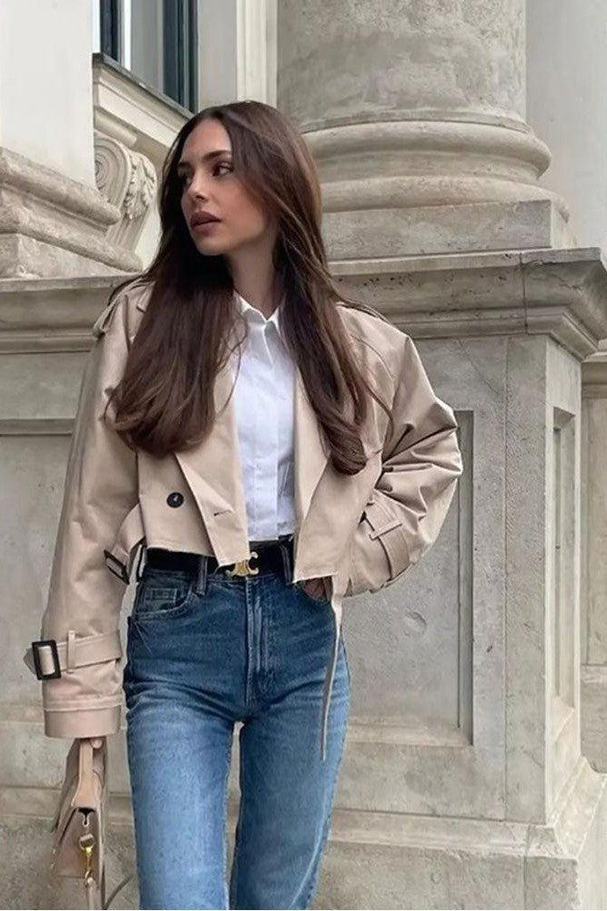 City Sleek | Cropped Trench Coat