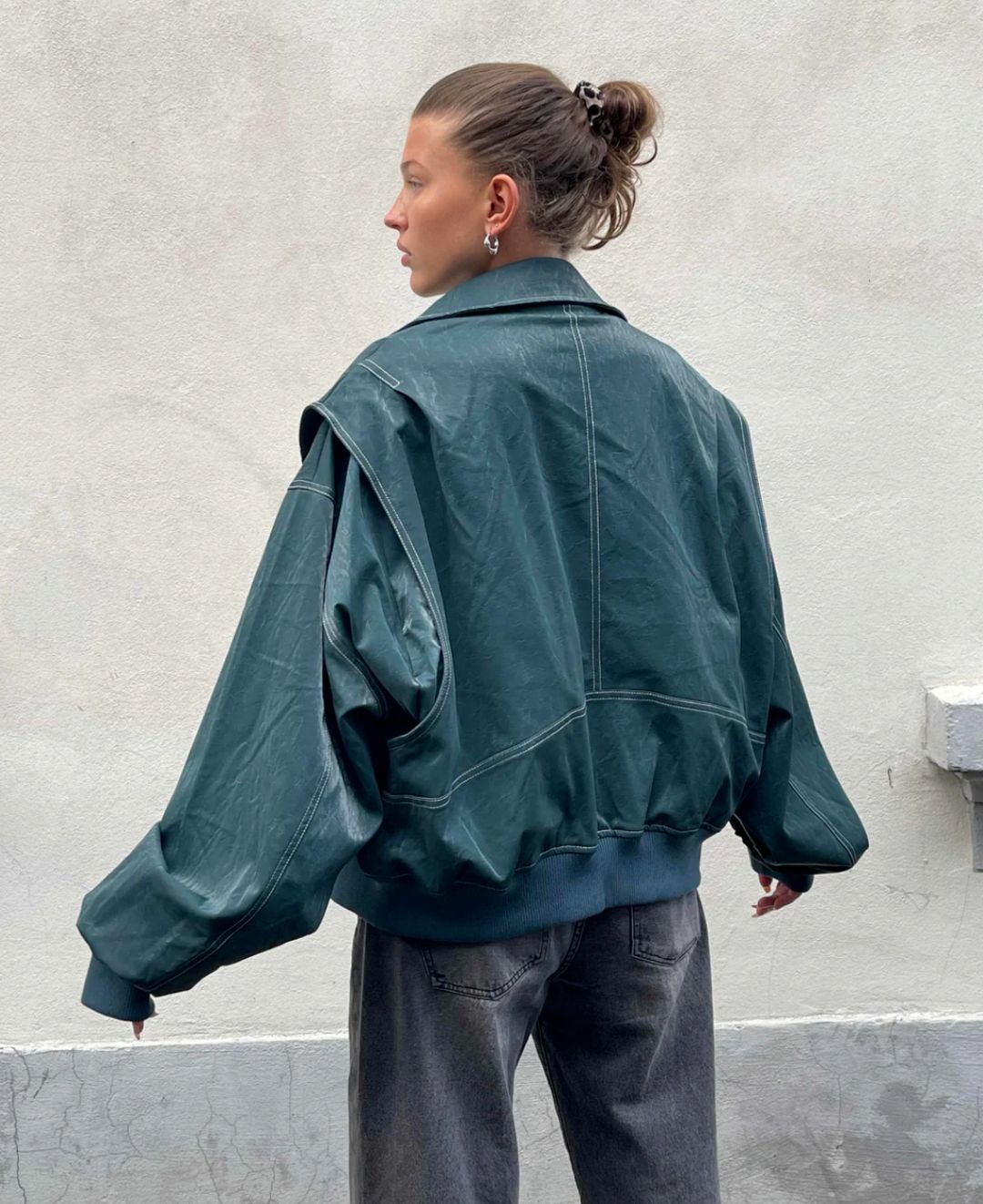 Rosie | Leather Bomber Jacket