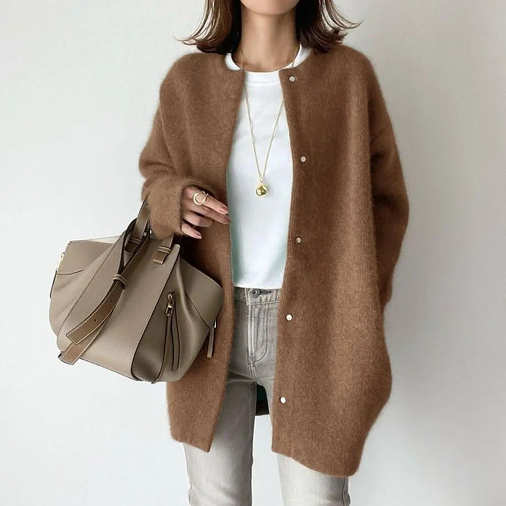 Luxe Button-Front Cardigan
