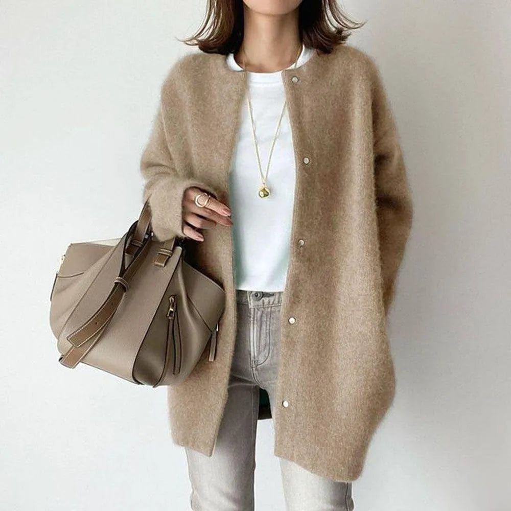 Luxe Button-Front Cardigan