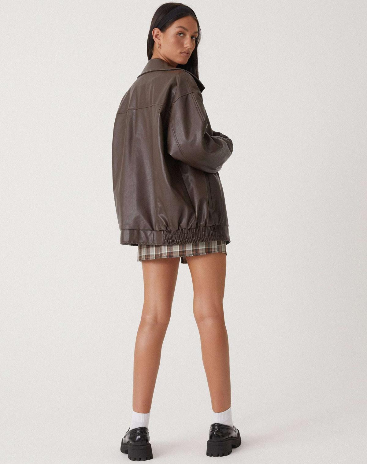 LIV Oversized Leather Autumn Jacket