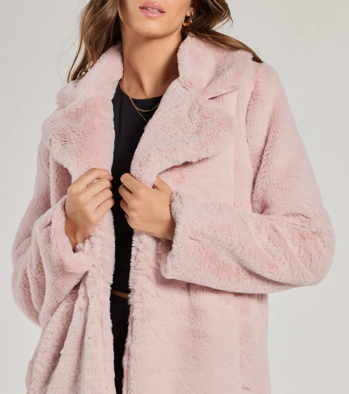 Mira | Longline Faux Fur Coat