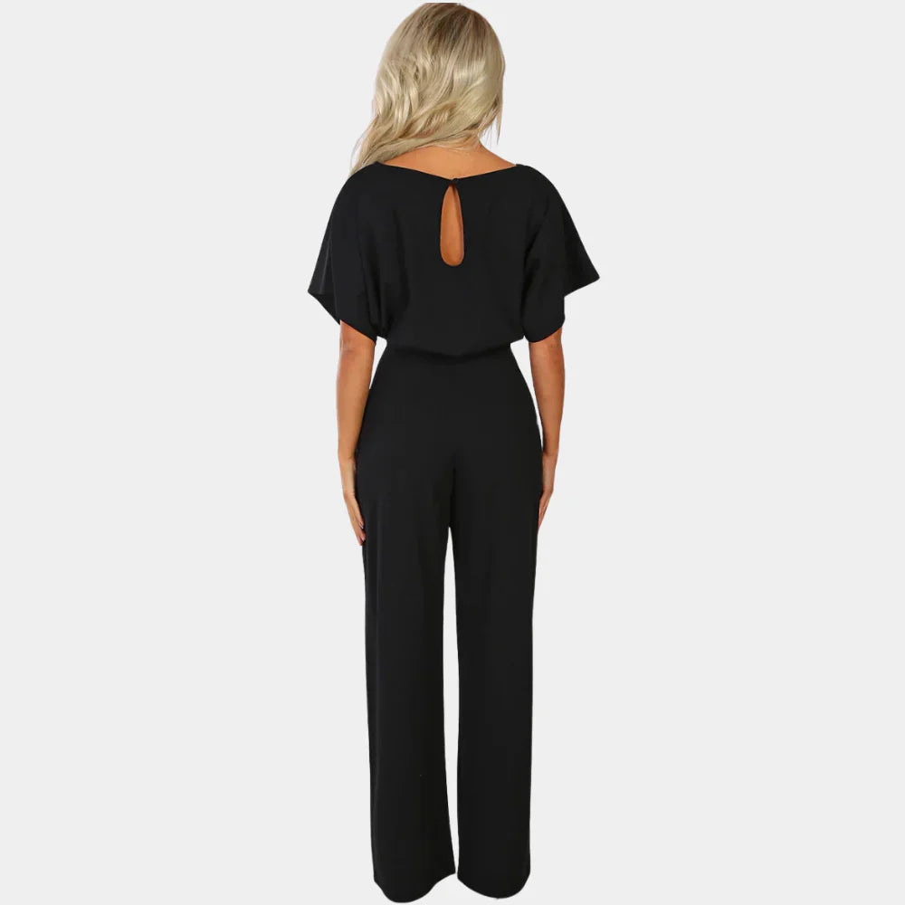 Alya | Women's Wide-Leg Belted Jumpsuit