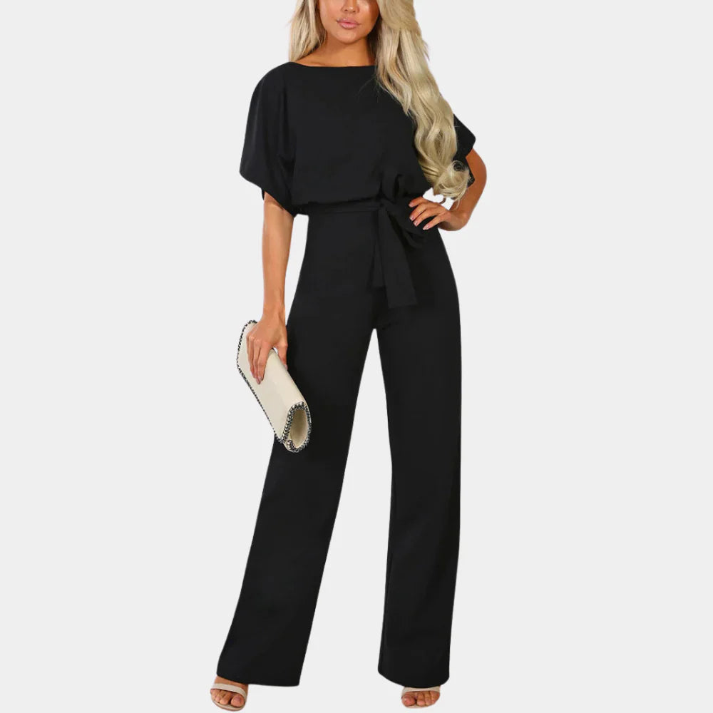 Alya | Women's Wide-Leg Belted Jumpsuit