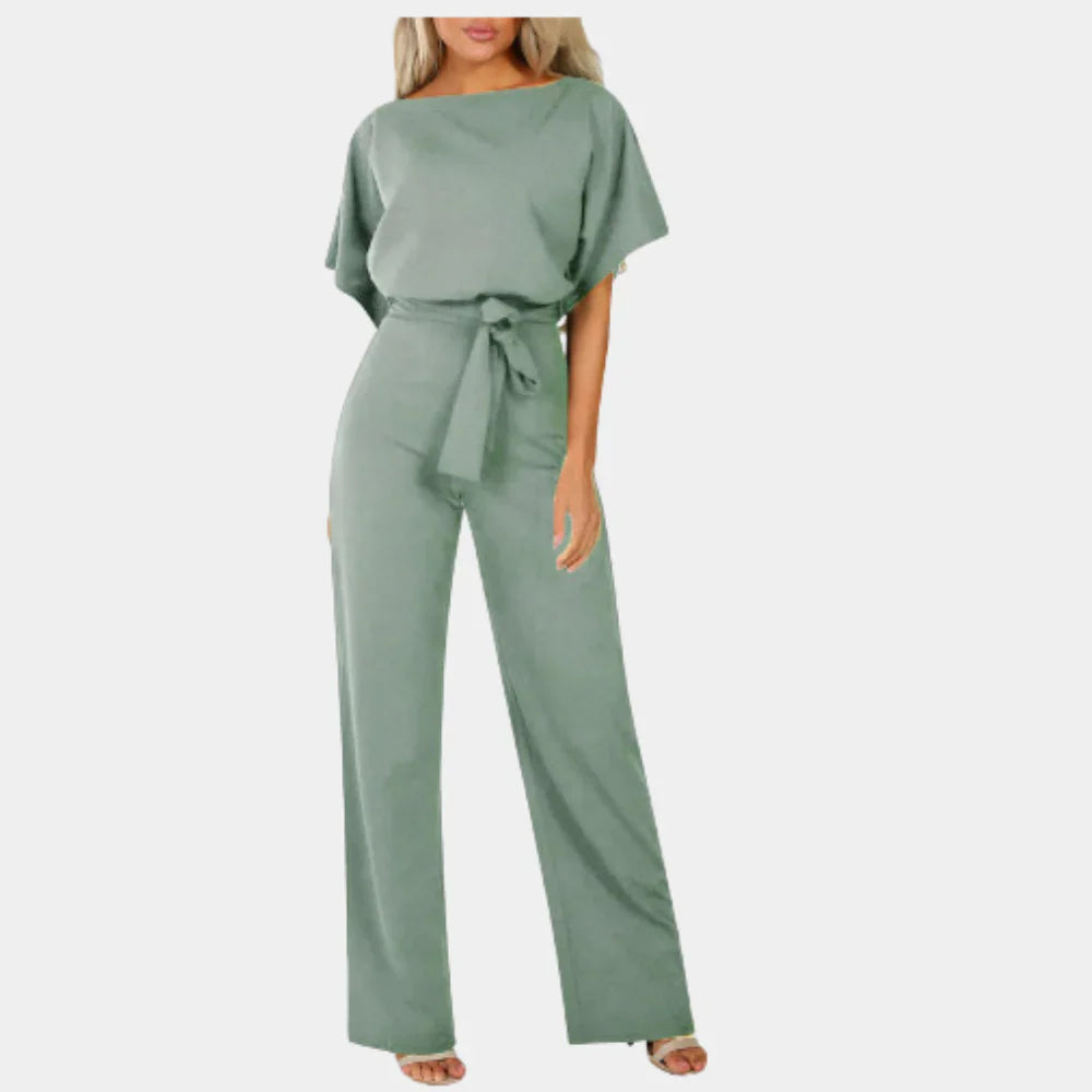 Alya | Women's Wide-Leg Belted Jumpsuit
