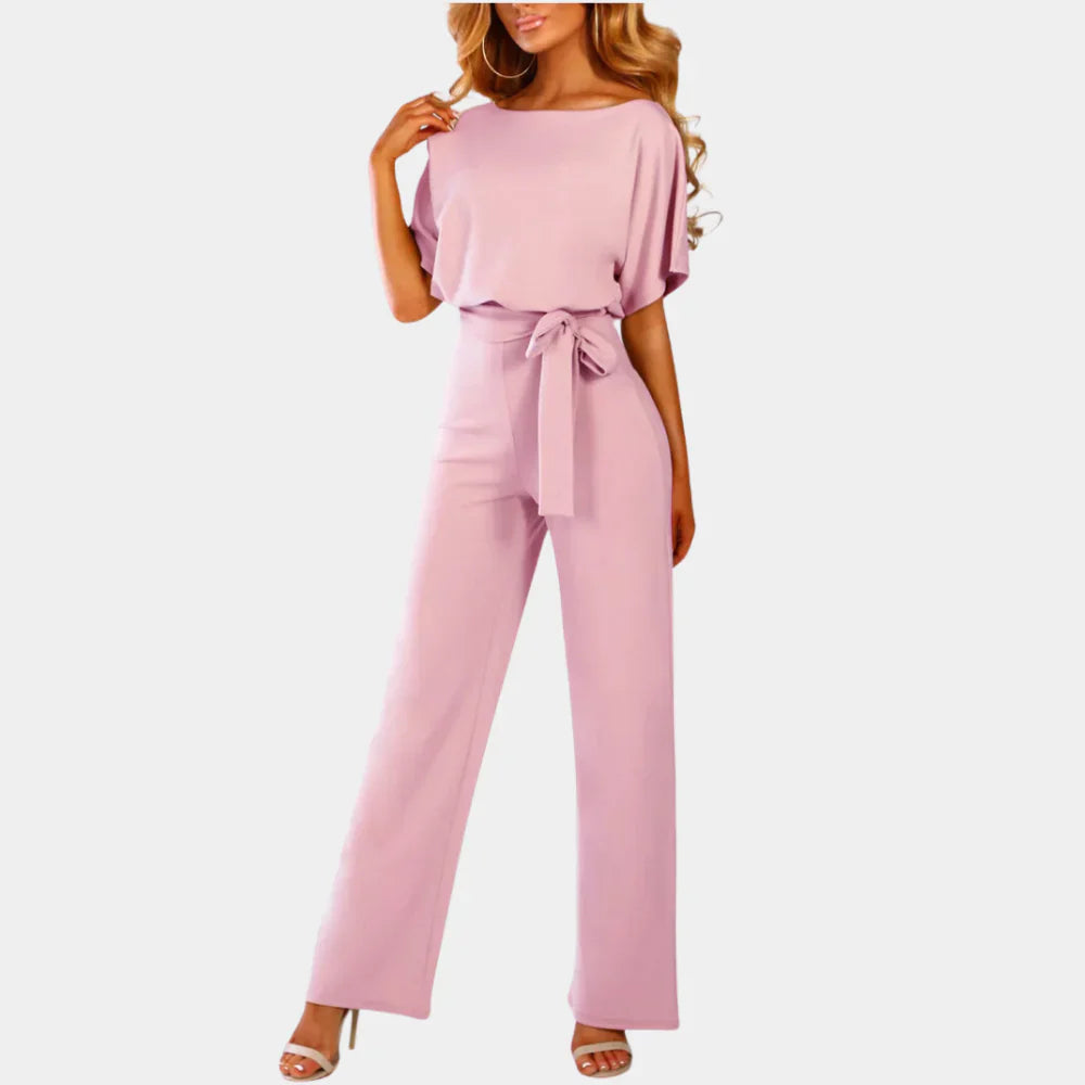 Alya | Women's Wide-Leg Belted Jumpsuit