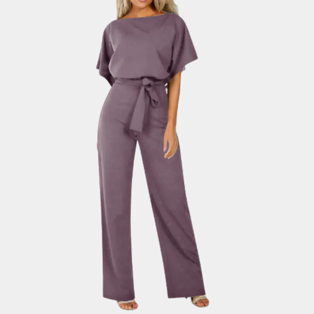 Alya | Women's Wide-Leg Belted Jumpsuit