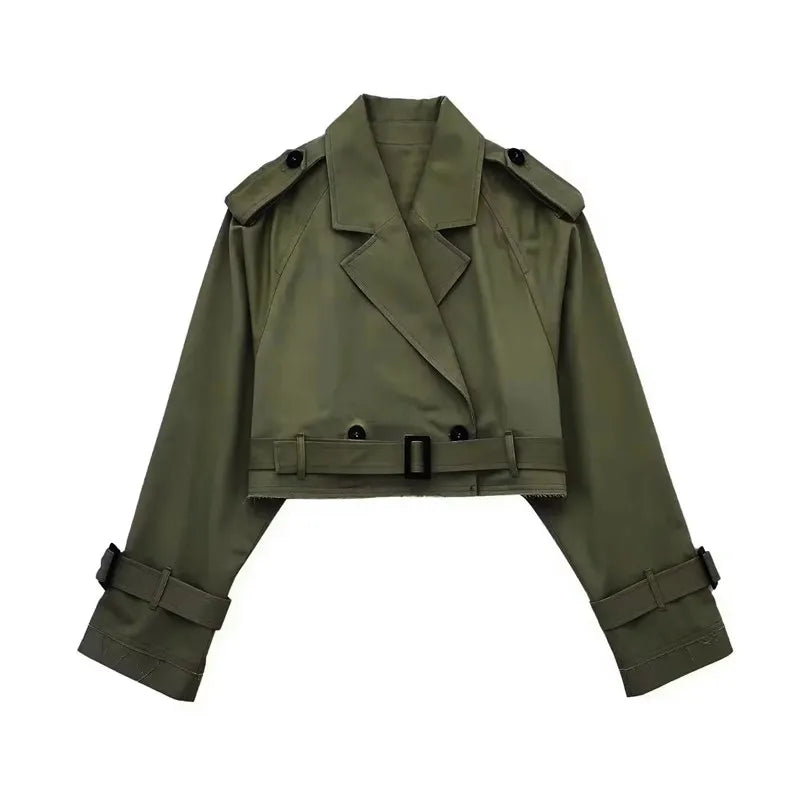 City Sleek | Cropped Trench Coat