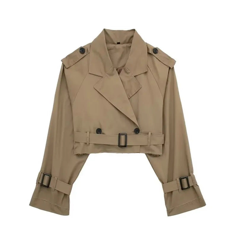 City Sleek | Cropped Trench Coat