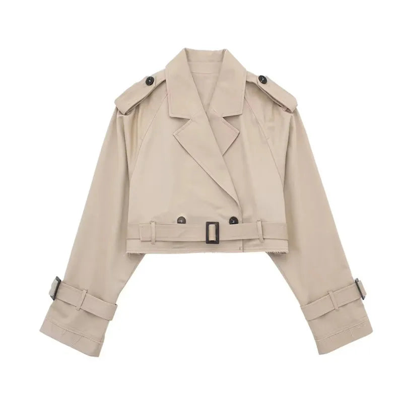City Sleek | Cropped Trench Coat