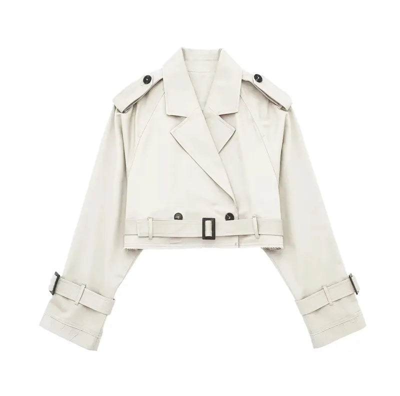City Sleek | Cropped Trench Coat