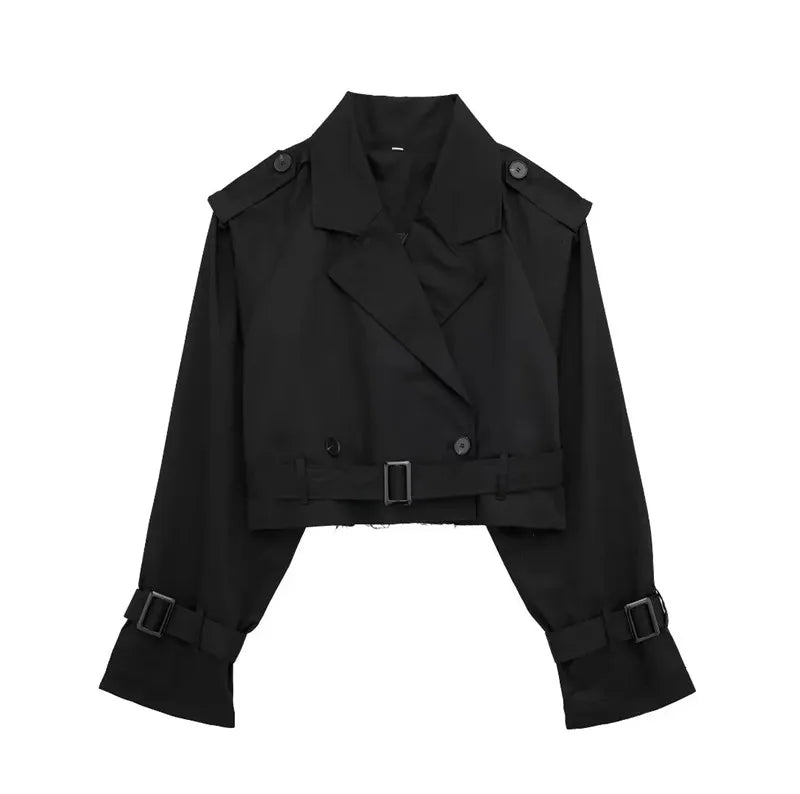 City Sleek | Cropped Trench Coat