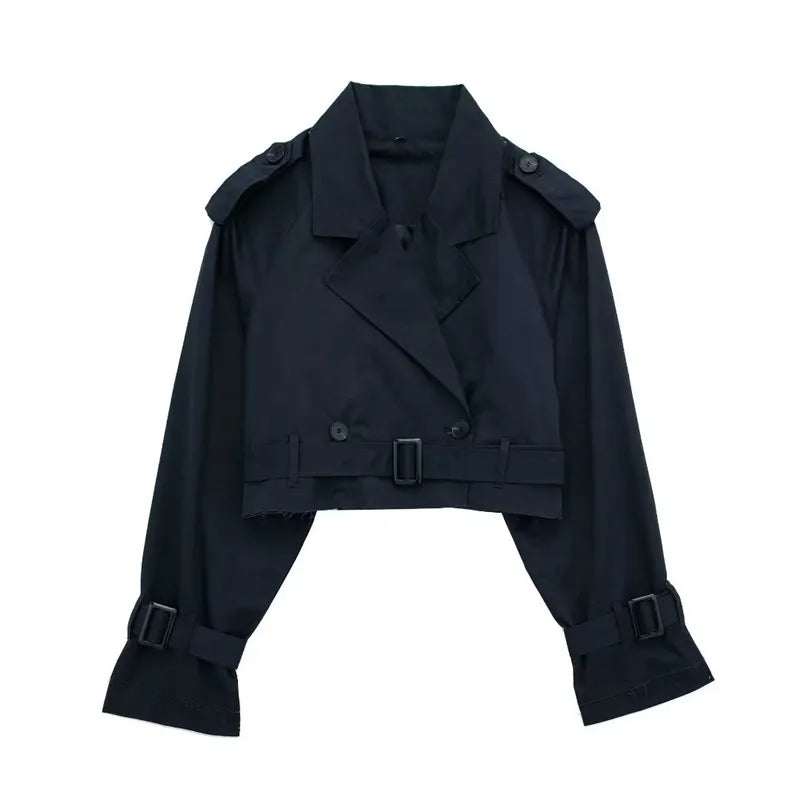 City Sleek | Cropped Trench Coat