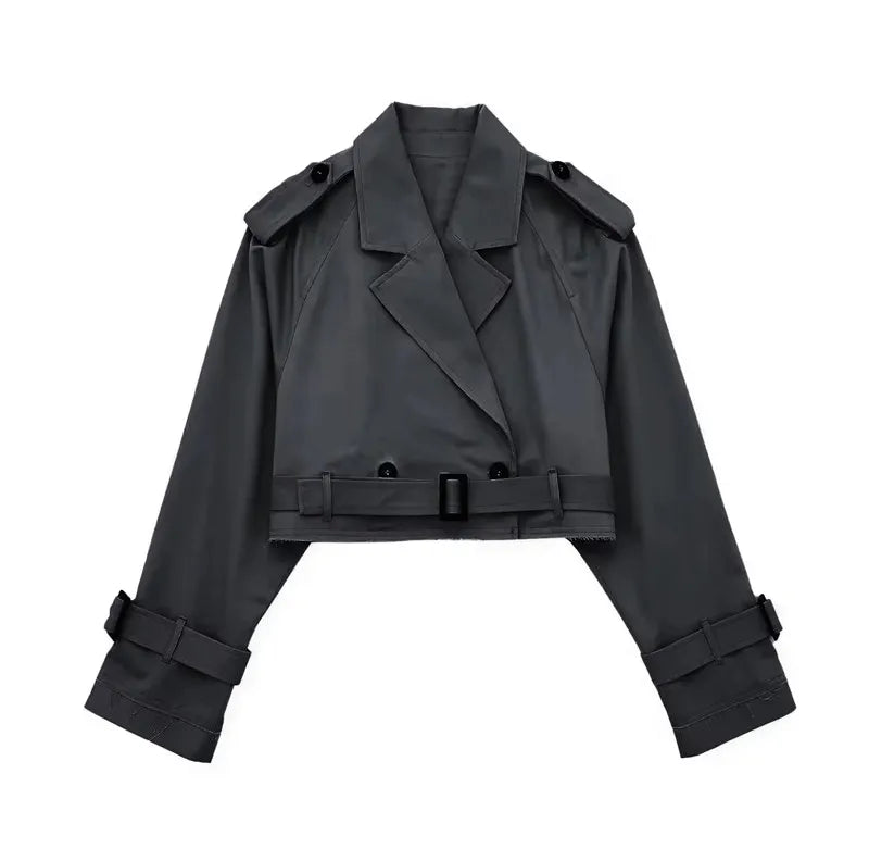 City Sleek | Cropped Trench Coat