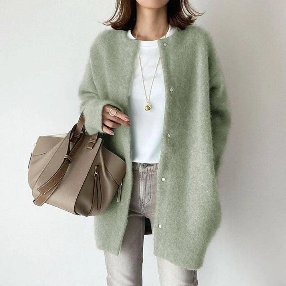 Luxe Button-Front Cardigan