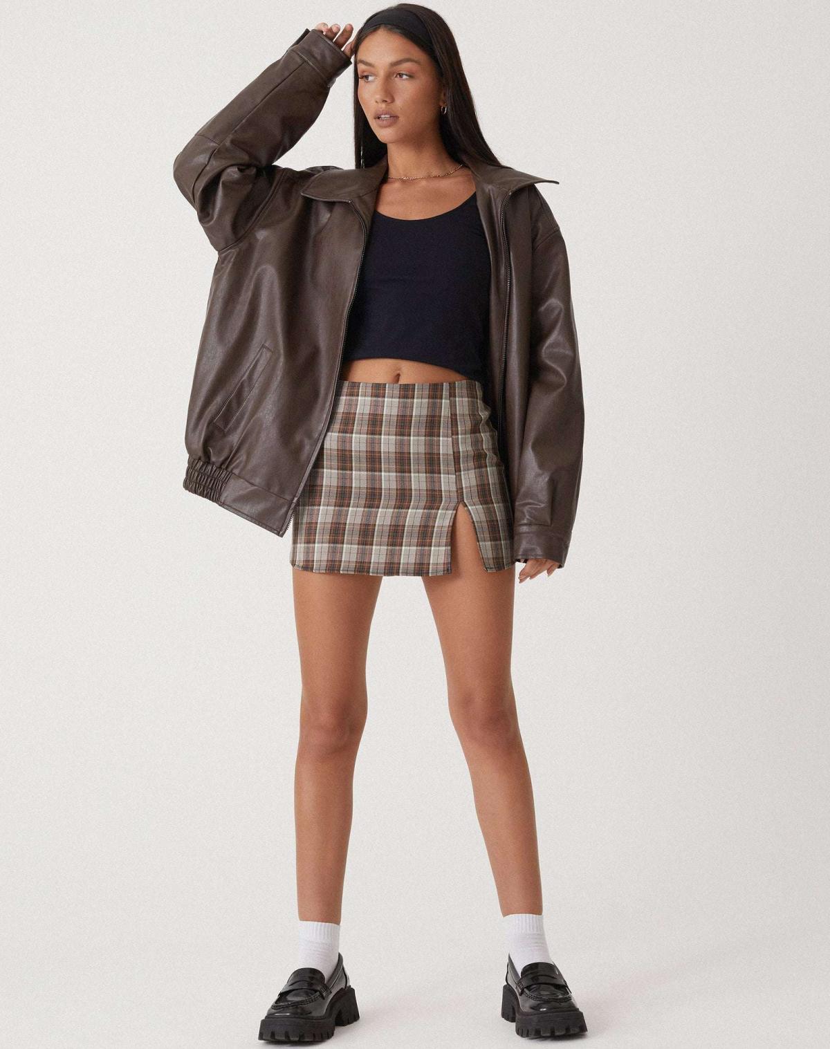 LIV Oversized Leather Autumn Jacket